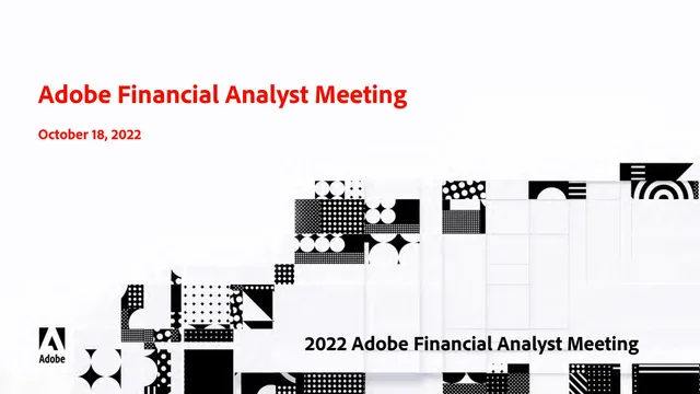 Adobe — Adobe Financial Analyst Meeting deck cover