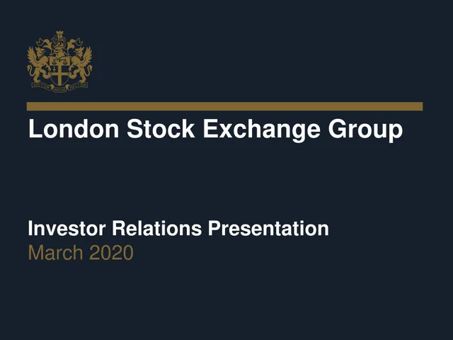 Lse — London Stock Exchange Group investment banking deck cover