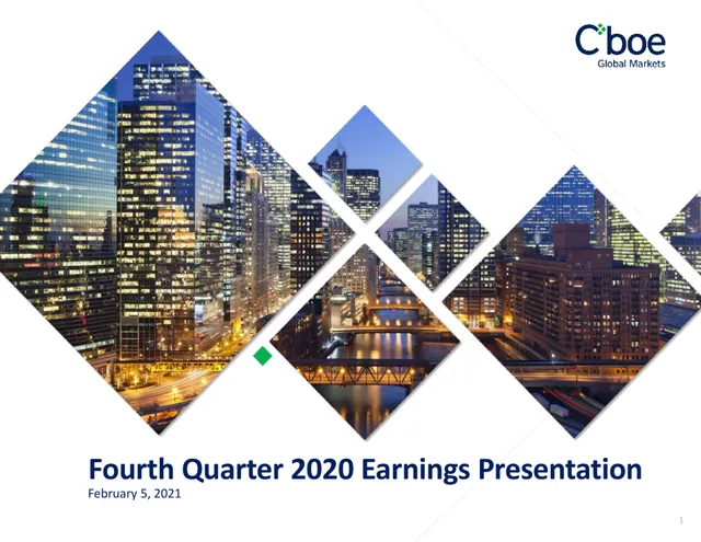 Cboe — Fourth Quarter 2020 Earnings Presentation investment banking deck cover