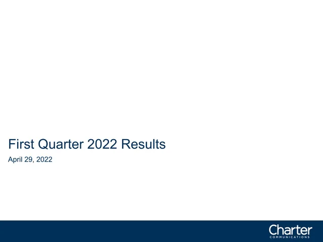 Charter Communications — First Quarter 2022 Results investment banking deck cover