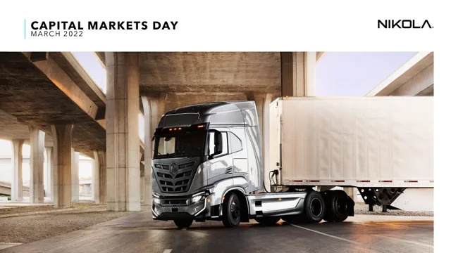 Nikola — Capital Markets Day investment banking deck cover