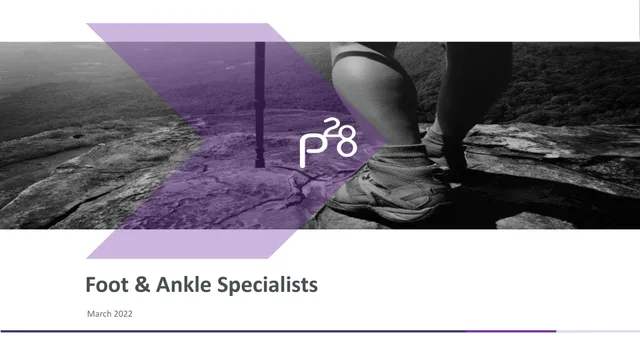 Paragon28 — Foot & Ankle Specialists investment banking deck cover