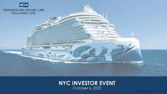 Norwegian Cruise Line — Nyc Investor Event investment banking deck cover
