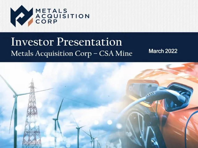 Metals Acquisition Corp — Investor Presentation investment banking deck cover