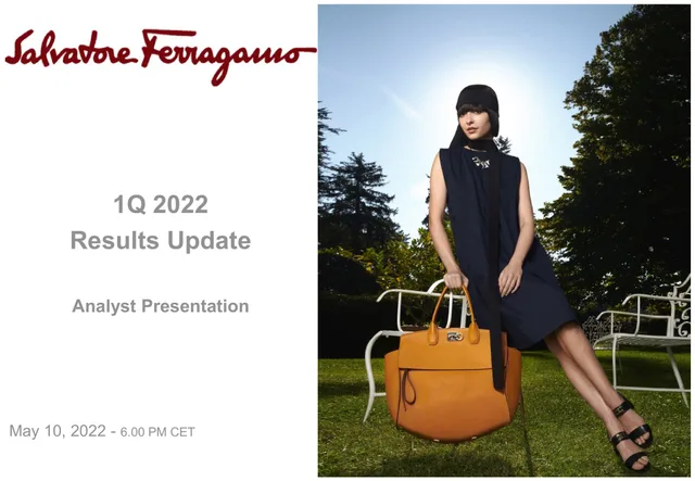 Salvatore Ferragamo — 1Q 2022 Results Update investment banking deck cover