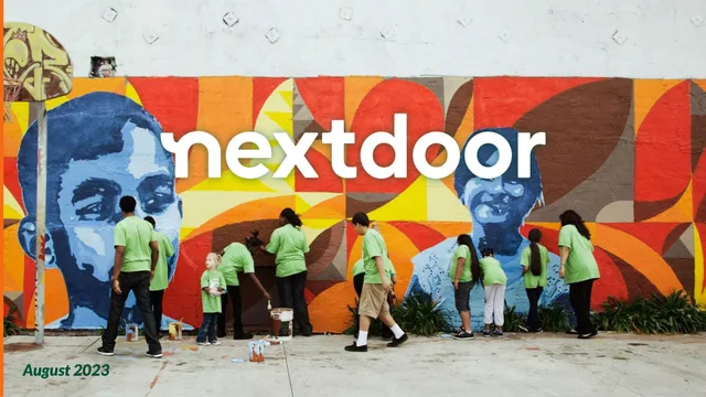 Nextdoor investment banking deck cover
