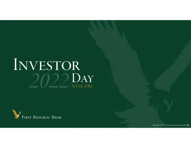 First Republic Bank — Investor Day 2022 investment banking deck cover