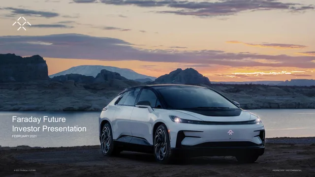 Faraday Future — Faraday Future Investor Presentation investment banking deck cover