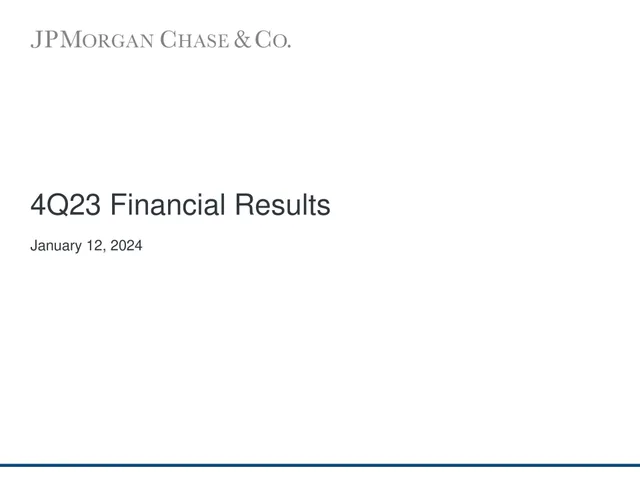 J P Morgan — 4Q23 Financial Results investment banking deck cover