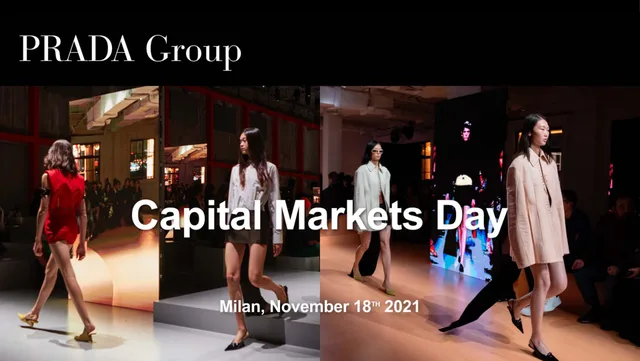 Prada — Capital Markets Day investment banking deck cover
