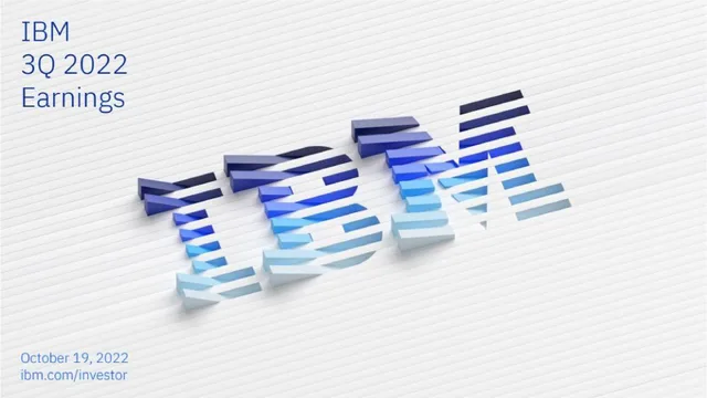 IBM — IBM 3Q 2022 Earnings investment banking deck cover
