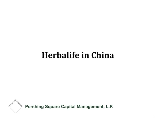 Pershing Square — Herbalife in China investment banking deck cover