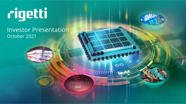 Rigetti investment banking deck cover
