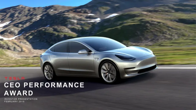 Tesla — CEO Performance Award investment banking deck cover