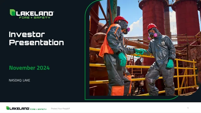 Lakeland Bancorp — Investor Presentation investment banking deck cover