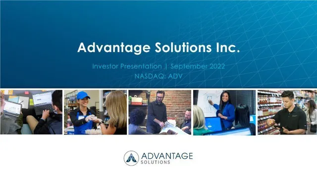 Advantage Solutions — Advantage Solutions Inc. investment banking deck cover