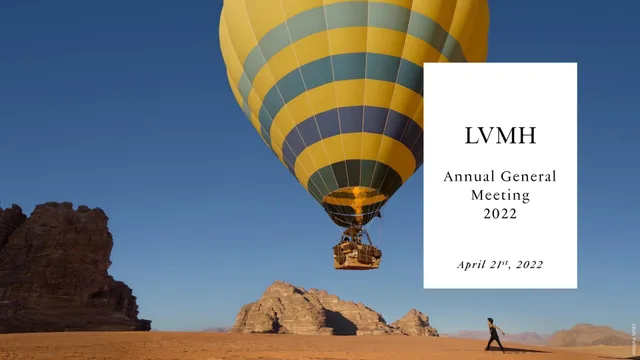 Lvmh — LVMH Annual General Meeting 2022 investment banking deck cover