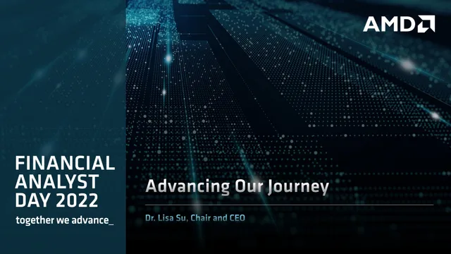 Amd — Advancing Our Journey investment banking deck cover