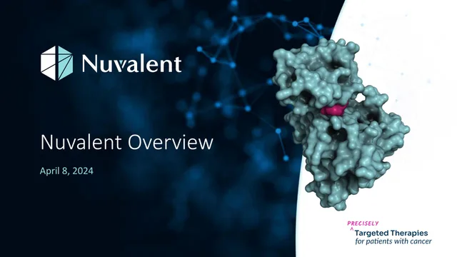 Nuvalent — Nuvalent Overview investment banking deck cover