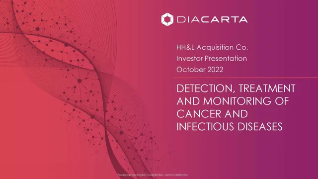 Diacarta — Cover Slide investment banking deck cover