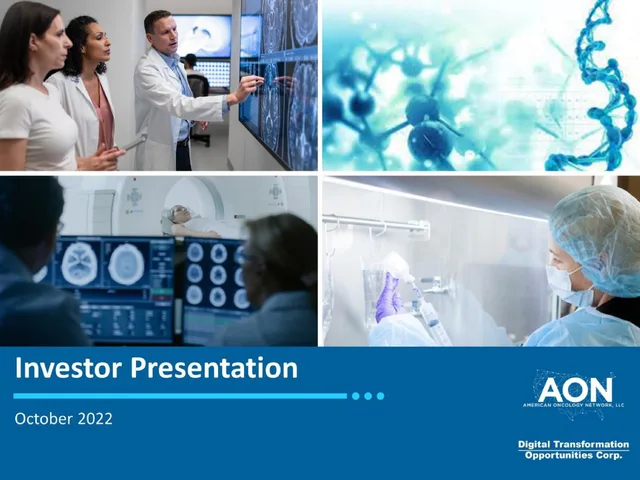 American Oncology Network — Investor Presentation investment banking deck cover
