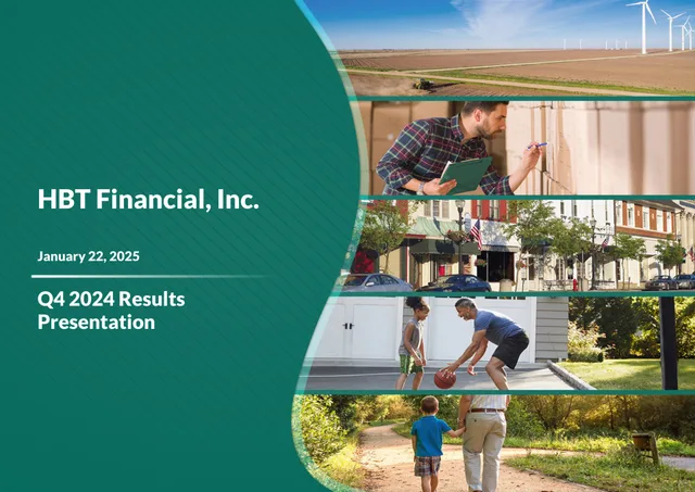 Hbt Financial — HBT Financial, Inc. investment banking deck cover