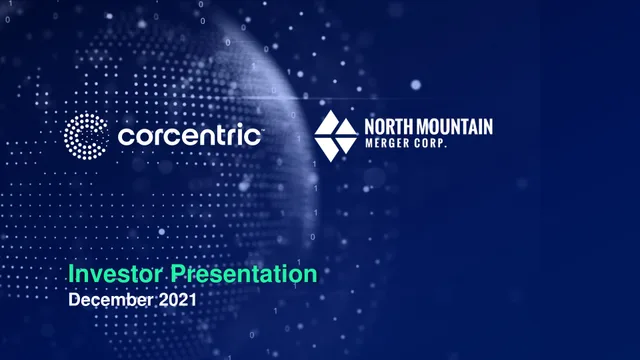 Corecentric — Investor Presentation investment banking deck cover
