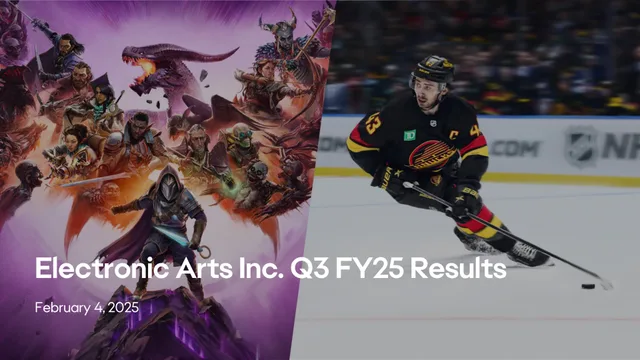 Electronic Arts — Electronic Arts Inc. Q3 FY25 Results investment banking deck cover