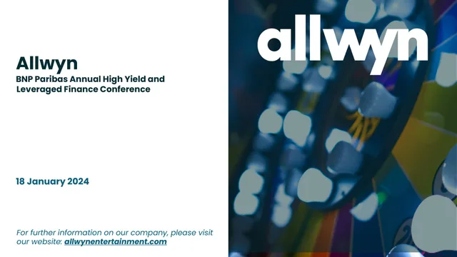Allwyn investment banking deck cover
