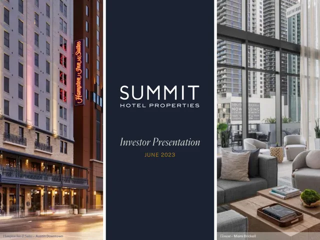 Summit Hotel Properties investment banking deck cover