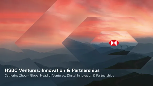 HSBC — HSBC Ventures, Innovation & Partnerships investment banking deck cover