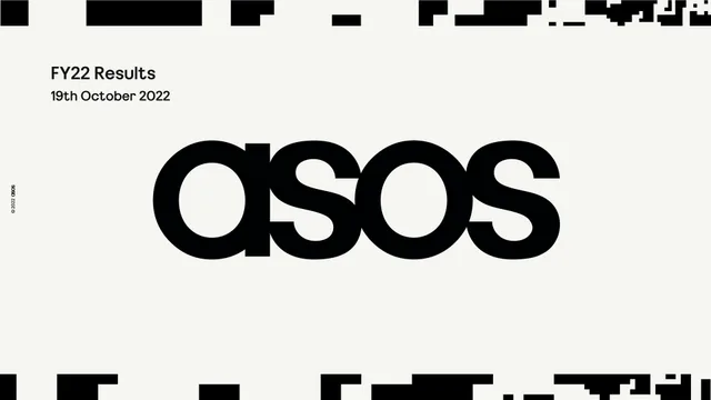 Asos — Cover Slide investment banking deck cover