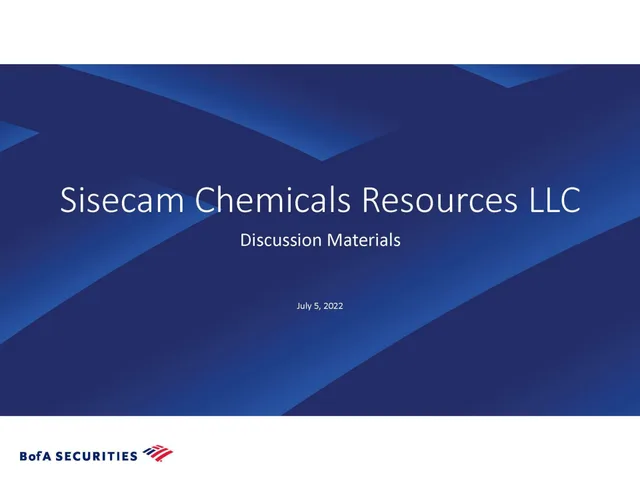 Bank Of America — Sisecam Chemicals Resources LLC deck cover