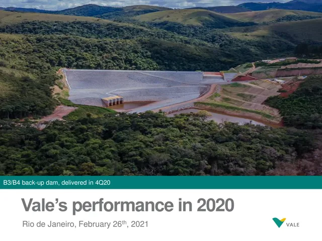 Vale — Vale’s performance in 2020 investment banking deck cover
