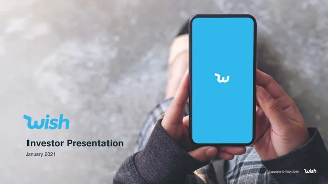 Wish — Investor Presentation investment banking deck cover