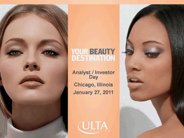 Ulta Beauty — Your Beauty Destination investment banking deck cover