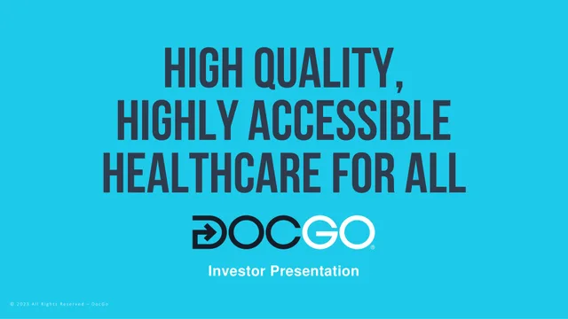 Docgo — Title Slide investment banking deck cover