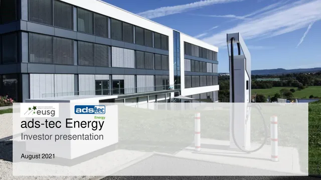 Ads Tec Energy — ads-tec Energy investment banking deck cover