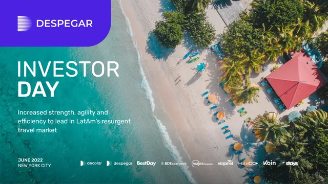 Despegar — Investor Day investment banking deck cover