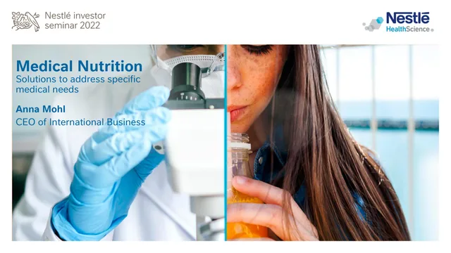 Nestle — Medical Nutrition investment banking deck cover