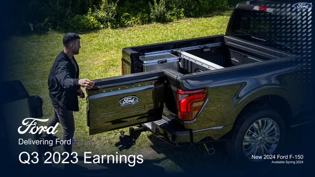 Ford — Q3 2023 Earnings investment banking deck cover