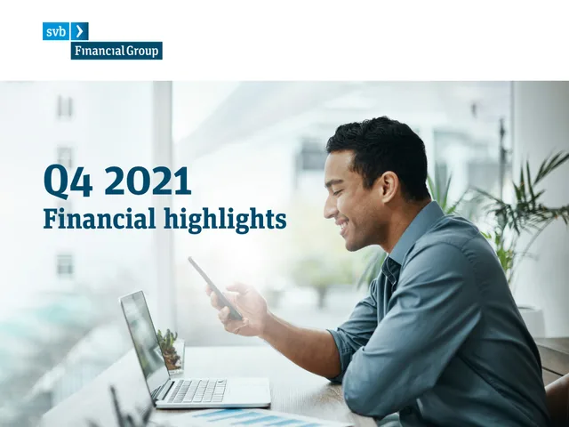 Silicon Valley Bank — Q4 2021 Financial highlights investment banking deck cover