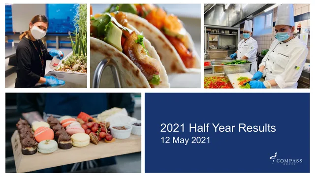 Compass Group — 2021 Half Year Results investment banking deck cover