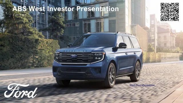 Ford — ABS West Investor Presentation investment banking deck cover