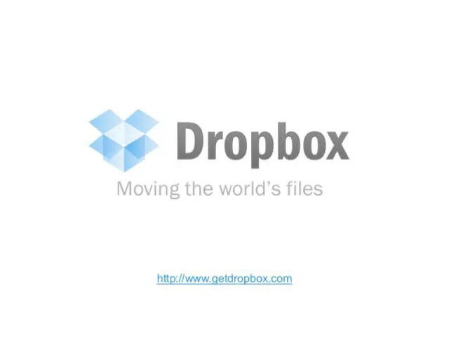 Dropbox investment banking deck cover