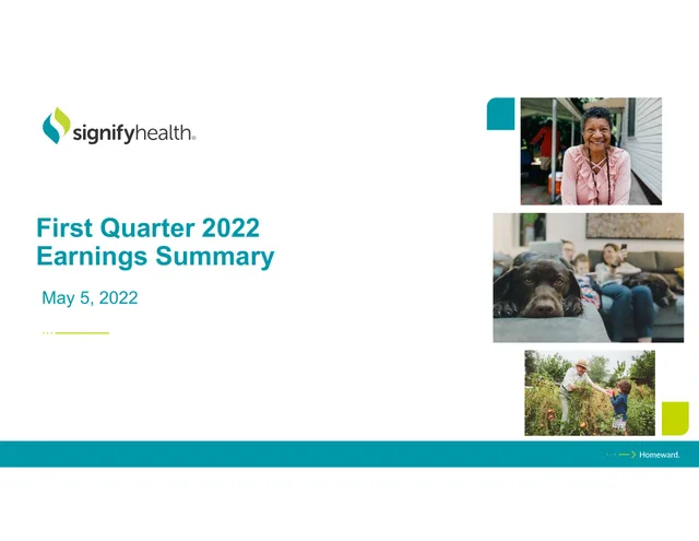 Signify Health — First Quarter 2022 Earnings Summary investment banking deck cover
