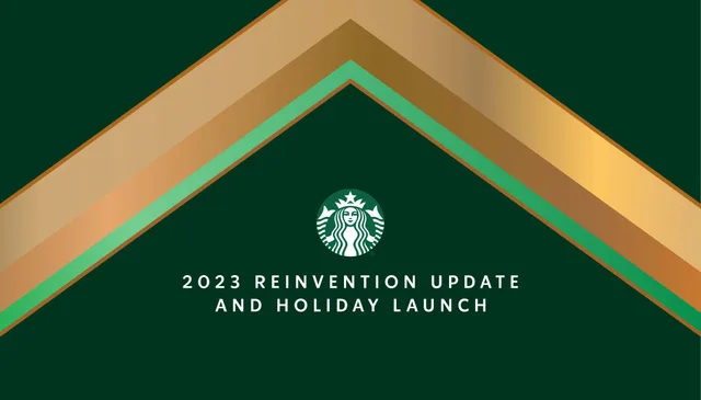 Starbucks — 2023 Reinvention Update And Holiday Launch investment banking deck cover