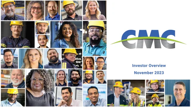 Commercial Metals Company — Investor Overview investment banking deck cover