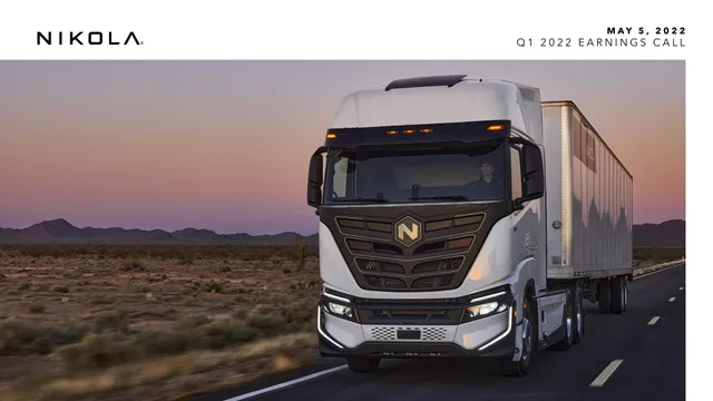Nikola — Cover Slide investment banking deck cover
