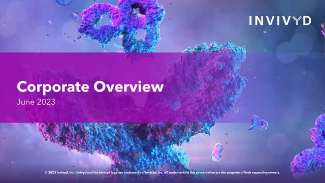 Adagio Therapeutics — Corporate Overview investment banking deck cover